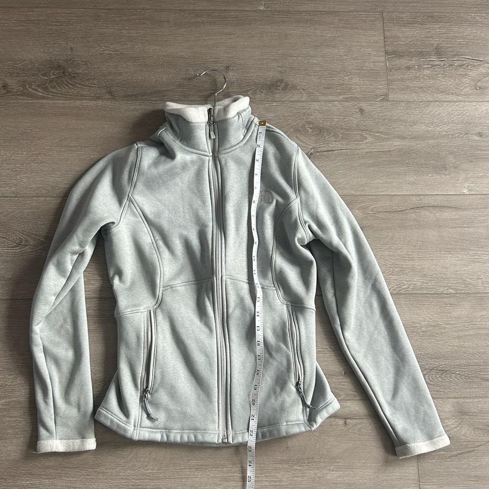 The North Face Fleece Lined Light Gray Jacket Size Small Petite SP - Picture 11 of 12